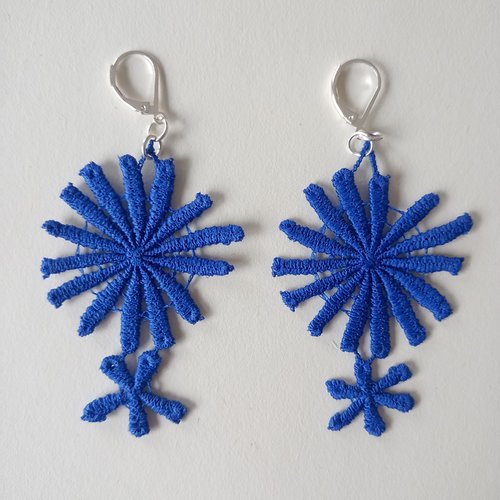 Filigranes dentelle bleu majorelle