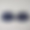 Filigranes dentelle bleu marine