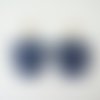 Filigranes dentelle bleu marine