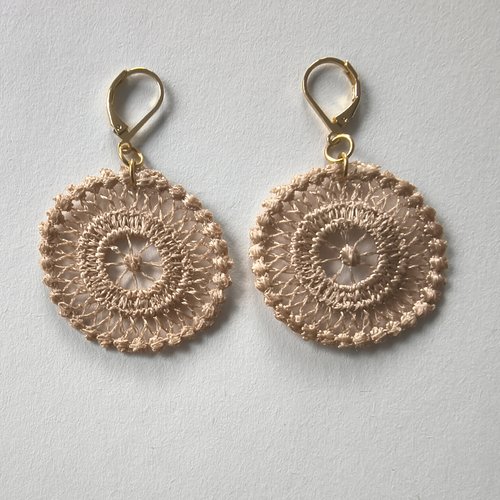 Filigranes dentelle beige