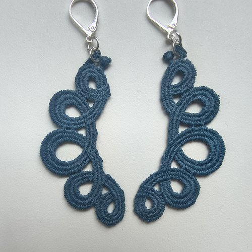 Filigranes dentelle longilignes bleu vert