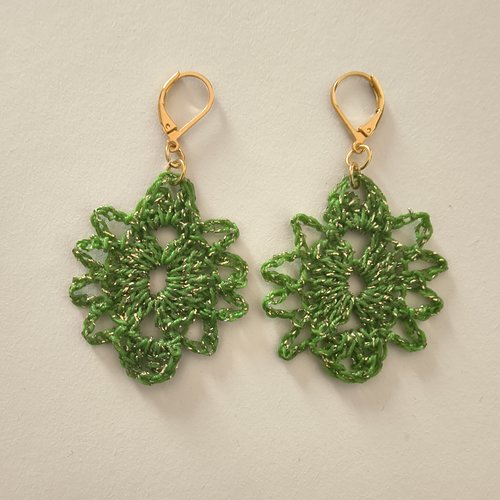 Filigranes maria vert pailleté