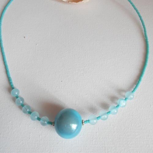 Collier court turquoise