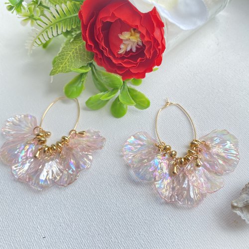 Boucles d’oreilles pétales