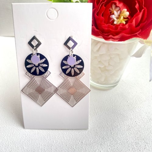 Boucles d’oreilles fantaisie/géometrique/boucles d'oreilles femme