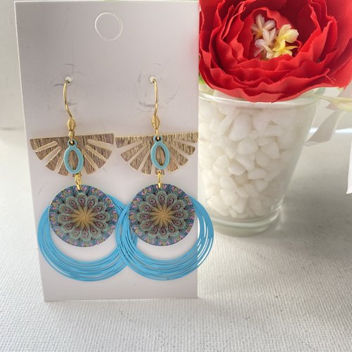 Boucles d’oreilles pendantes/boucles d'oreilles fantaisie/bijou femme
