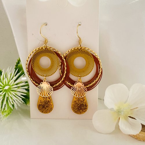 Boucles d'oreille pendantes
