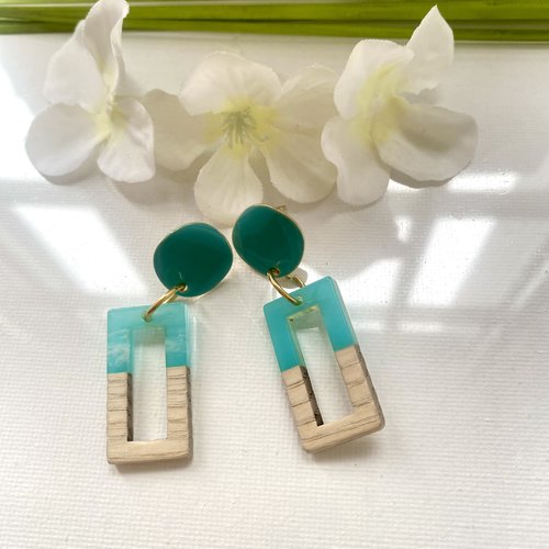Boucles d’oreilles turquoise