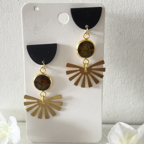 Boucles d'oreilles pendante, bijou femme fantaisie
