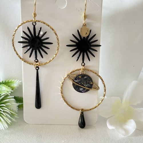 Boucles d'oreilles pendante, bijou femme fantaisie