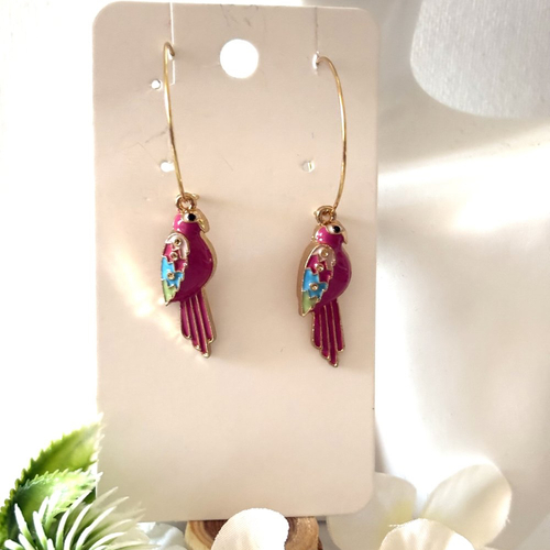 Boucles d'oreilles pendante, créole