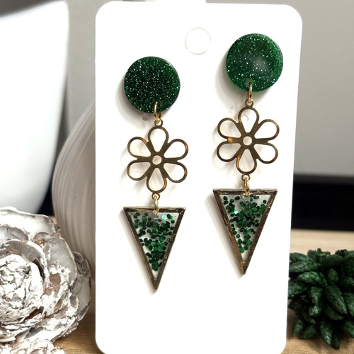 Boucles d'oreilles noël,cadeau femme bijou original