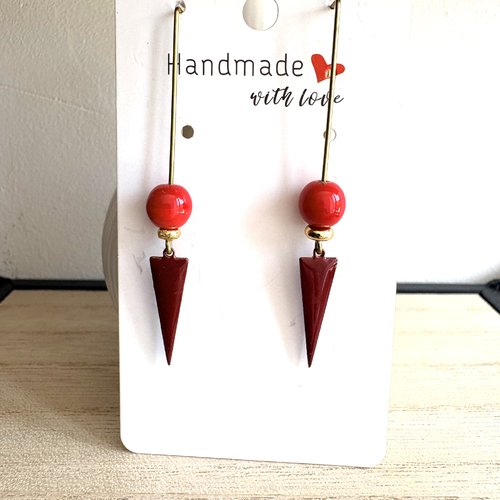 Boucles d’oreilles pendantes/fantaisie/bijou femme