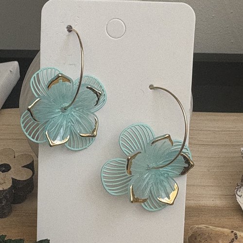 Boucles d’oreilles fleur