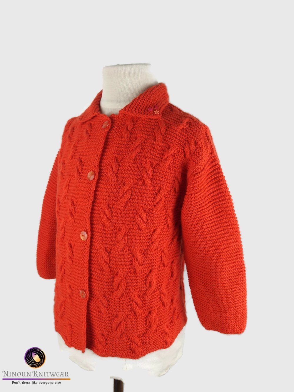 Clementine Gilet En Coton Pima Et Laine T 4 Ans Veste Tricot Enfant Fille Un Grand Marche