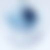 Cordon ciré bleu marine diamètre 1.2mm 