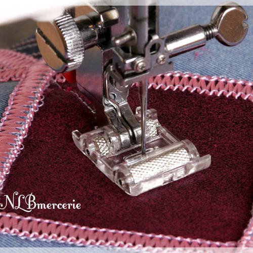 Pied de biche rouleau pour cuir, pied presseur machine à coudre, pied pour cuir