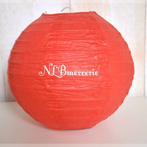 Lampions rouge diamètre 45 cm en papier de riz, lanternes, boules chinoise 