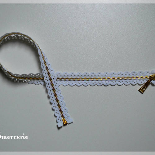Mandala Crafts Lot De 40 Fermetures éclair En Dentelle Blanche De 30,5 Cm Pour La
