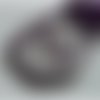 Cordon suédé 3 mm - violet  - au mètre 