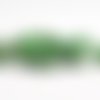 Phw04v - 5 perles tête de mort crâne howlite couleur vert chakra du coeur mantra méditation yoga buddha zen 