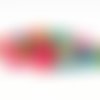 Gft01 - lot de 20 perles en bois multicolores délavés rondelles palet de 6x3mm 