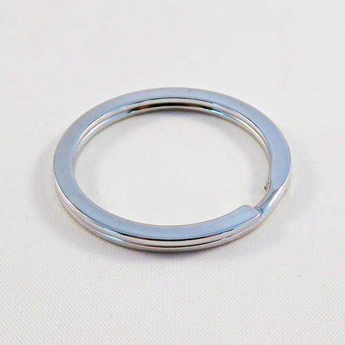 Pc04 - anneau pour porte-clés de 3cm de diamètre en métal argenté 