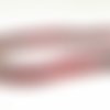 Inv16 - lot de 5 perles en verre ronde de 8mm de diamètre de couleur rouge semi transparent