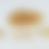 Bl21 - lot de 5 bélières à pinces dents doré en cuivre de 15x5mm 