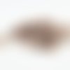 Fc90 - 20 anneaux de jonction ouvert en fer de couleur crème beige écru de 6mm x 0,7mm. 