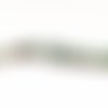 Hw04 - lot de 5 perles en turquoise howlite malachite vert blanc à motifs rayures zébré rectangles 