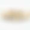 Pd51w - lot de 20 perles en bois beige crème ovales de 6x4mm. 