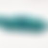 Pd51t - lot de 20 perles en bois bleu turquoise ovales de 8x5mm 