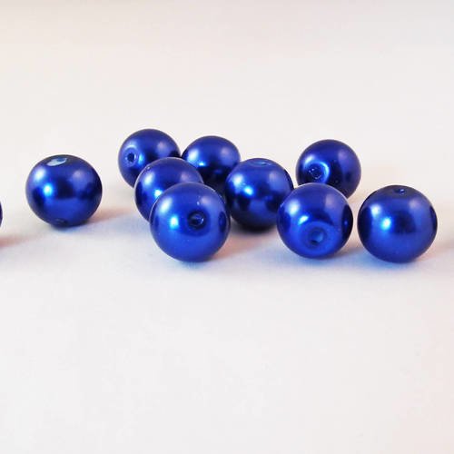 Psm32c - lot de 5 perles miracles bleues, perles magiques de 12mm de diamètre, taille de trou 2mm.