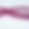 Pdl156 - lot de 10 perles en verre teintes rose pourpre de 6mm de diamètre. 