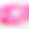 Pfm38g - lot de 10 perles en verre agate veine de dragon ronde de 8mm effet glacé fissures frosted de couleur rose 