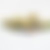 Isp59g - lot de 10 perles intercalaires dorées de 8mm multicolores avec strass brillants en forme de rondelles 