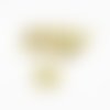 Bmn42 - jolie breloque pendentif "mom" maman en forme de coeur écriture main vintage de couleur doré identique sur 