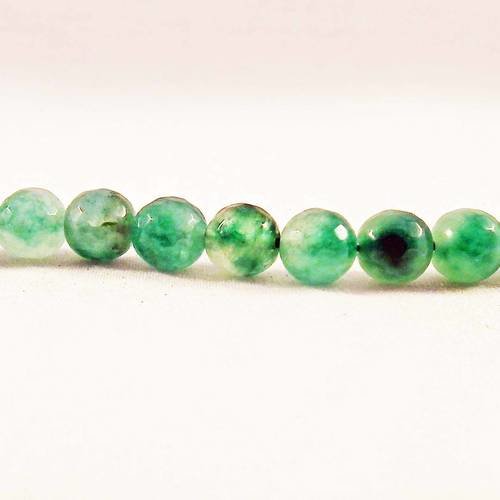 Nouveauté! une enfilade de perles 8mm émeraude teintes vert translucide facette ruche d'abeille 