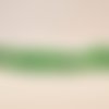 Ef25 - une enfilade de perles 8mm opale du mexique teintes vert translucide rayures ton sur ton