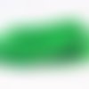 Cf18v - 1m de cordon en cuir tressé rond de 3mm de diamètre vert pop couleur jamaïque 