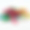 Phw02m - lot de 5 perles pendentifs howlite turquoise cône pic stud de couleurs mixtes 