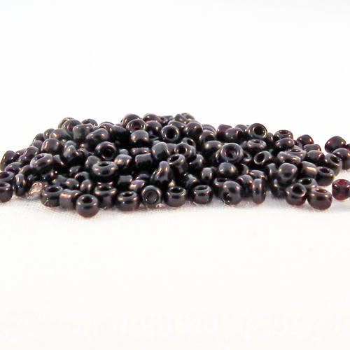 Pro33 - lot de 1000 petites perles de rocaille en verre opaque de couleur noir spacer 