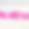 Pmc10 - 5 perles en verre texture mat caoutchouc rose pâle fluo de 6mm de diamètre 