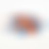 Lot de 1000 petites perles de rocaille en verre opaque teintes bleu blanc rouge usa états unis spacer 
