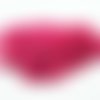 Mc54 - 1m de chaîne rose foncé opaque mailles 3mm x 2mm, épaisseur 7mm, en fer. 