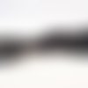 Ef15 - une enfilade de 70 perles précieuses 8x6mm noir à reflets en verre cristal à facettes 