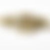 Lot de 100 petites perles de rocaille en verre opaque jaune marron brun café spacer 