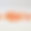Psw09 - 10 perles précieuses 8x6mm orange à reflets en verre cristal à facettes 