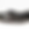 Pd21g - 10 perles en verre nacré mythique de couleur noir de 8mm de diamètre 